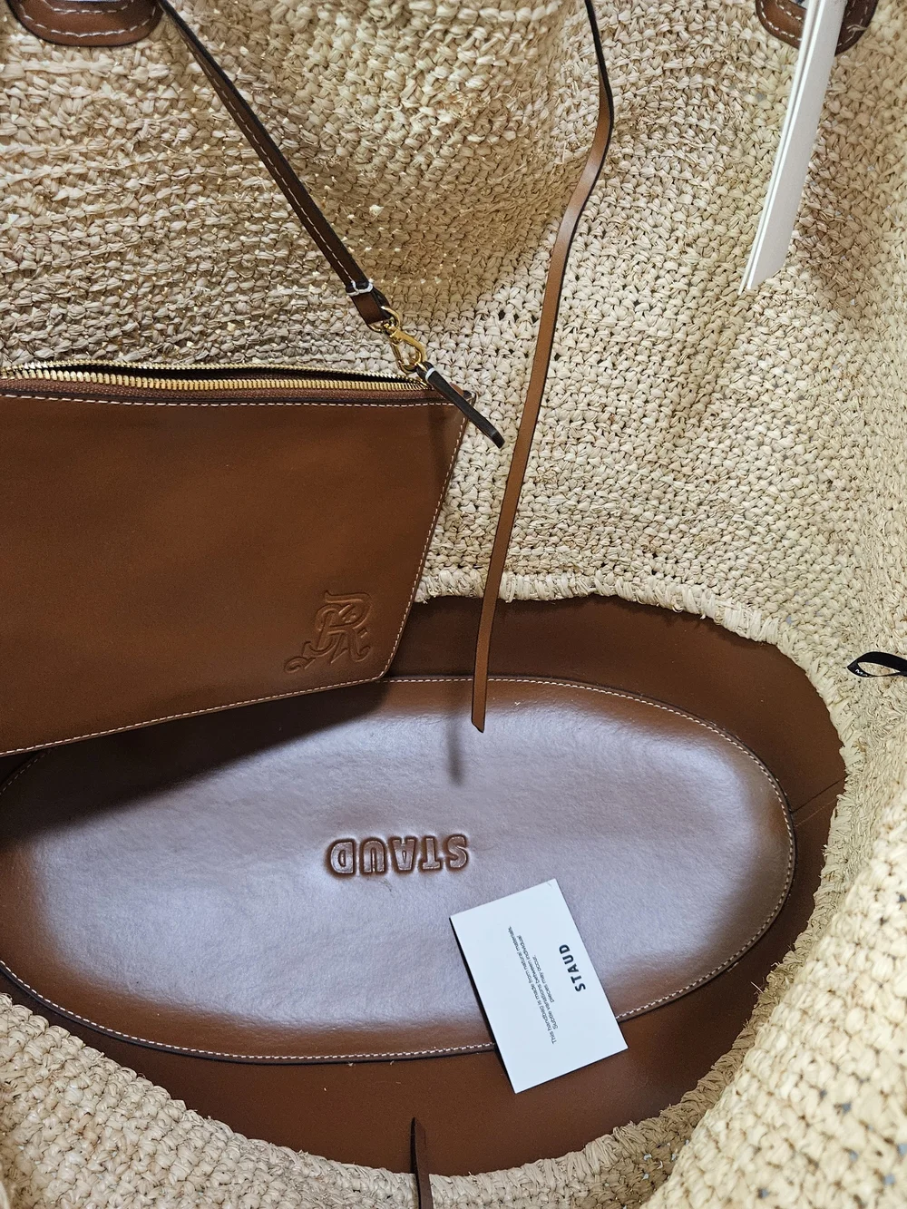 Staud St. Regis Squillo Raffia Tote